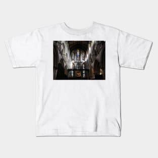 Hexham Abbey, the Nave. Kids T-Shirt